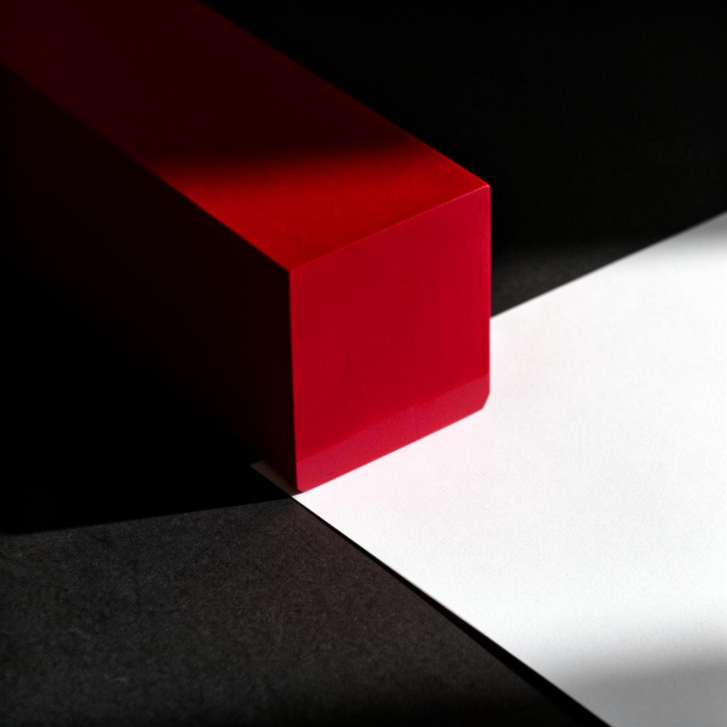 Rood geometrisch detail
